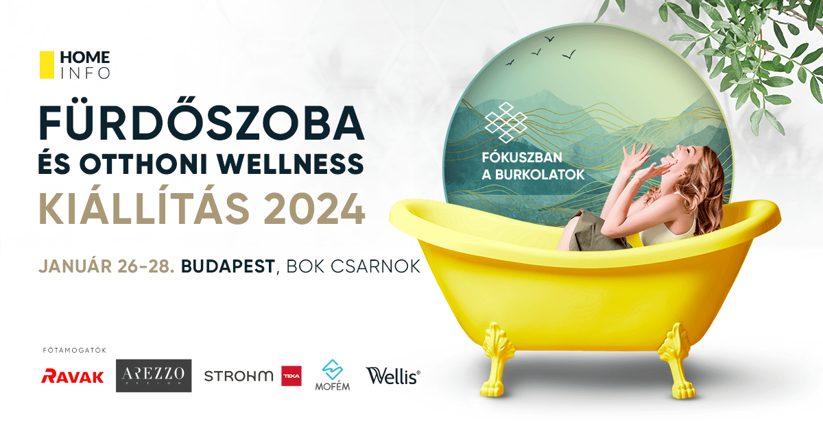 Fürdőszoba és otthoni wellness kiállítás plakát